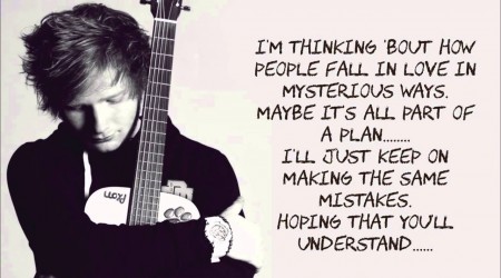 Lyrics till "Thinking out loud"